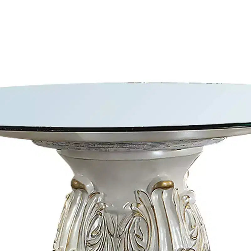 Vendome Dining Table Antique Pearl Finish - Acme Furniture