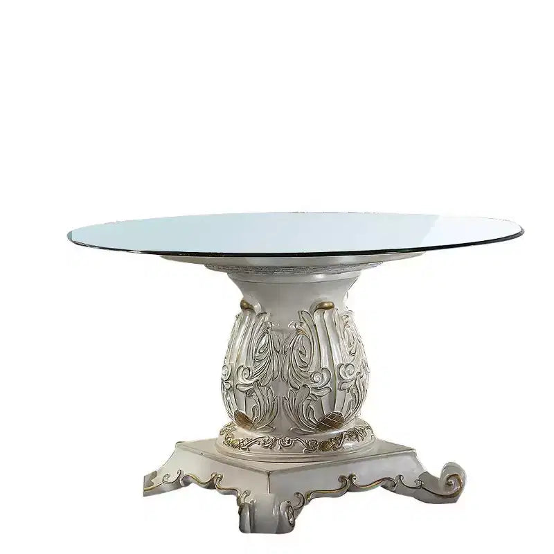 Vendome Dining Table Antique Pearl Finish - Acme Furniture