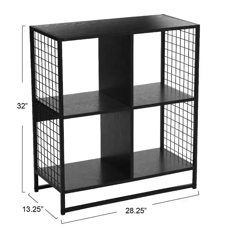 Household Essentials 28.15" Trellis 4 Shelf Bookshelf