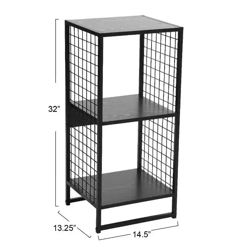 Household Essentials 28.15" Trellis 2 Shelf Bookshelf
