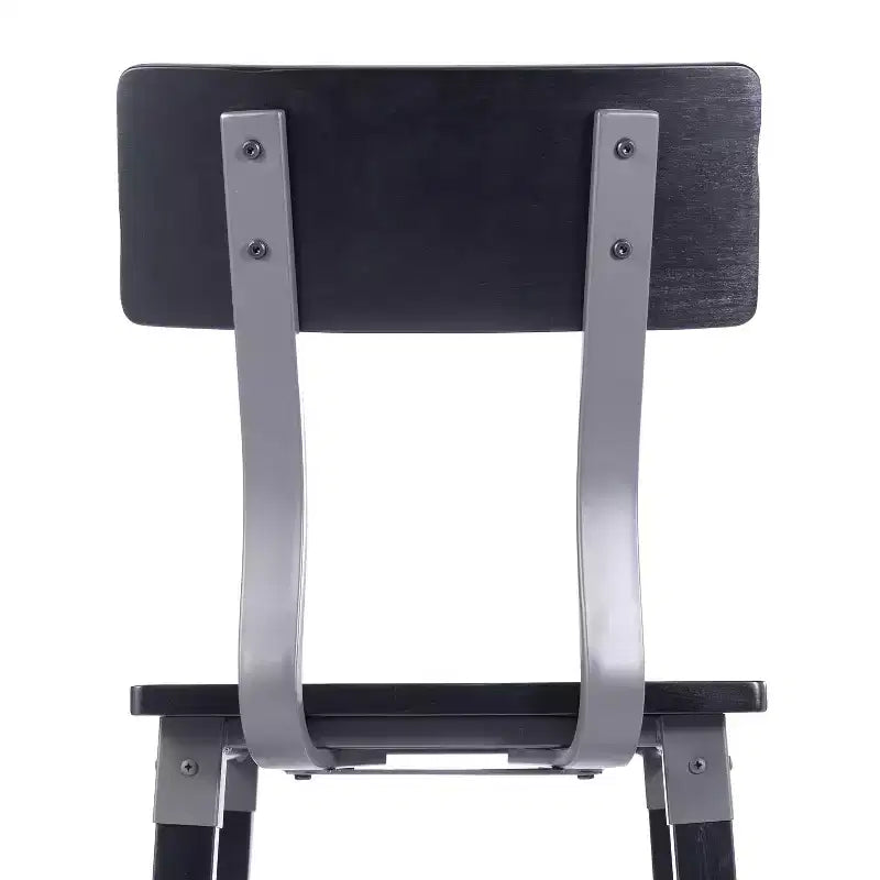 Merrick Lane Bar Height Dining Stools with Steel Supports and Footrest - Set Of 2