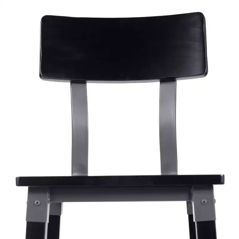 Merrick Lane Bar Height Dining Stools with Steel Supports and Footrest - Set Of 2