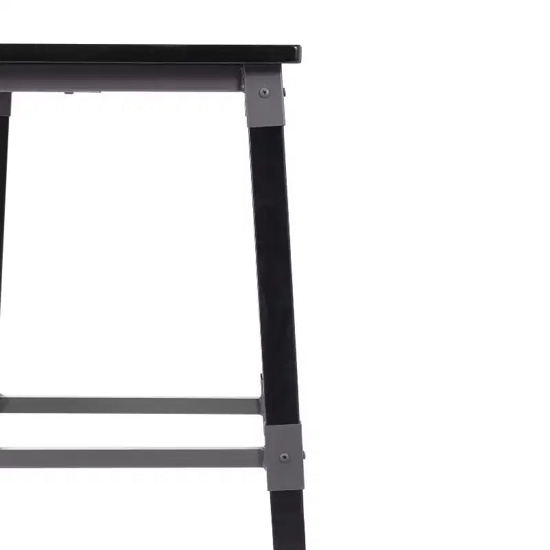 Merrick Lane Bar Height Dining Stools with Steel Supports and Footrest - Set Of 2