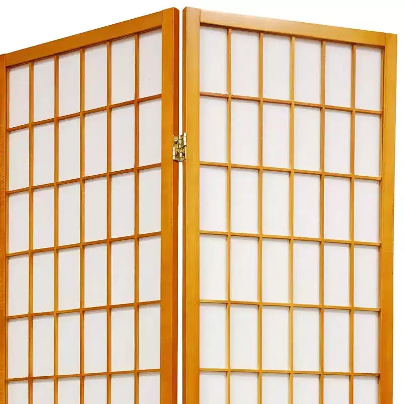 Paravent Shoji à carreaux de 1,20 m de haut - (3 panneaux)