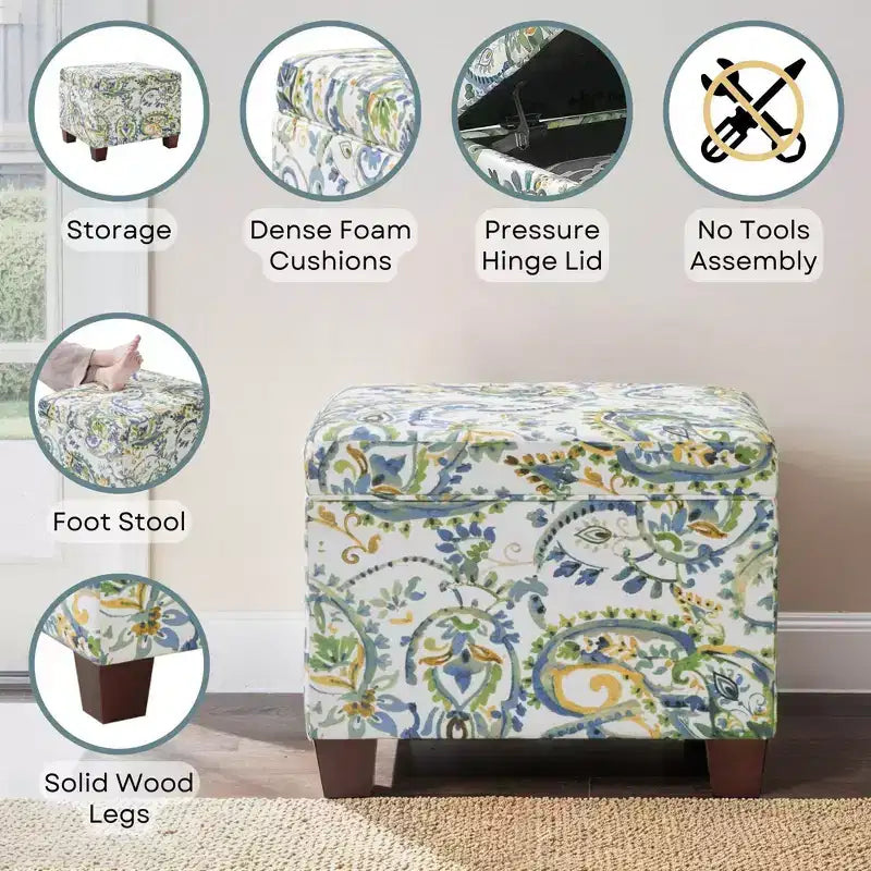 Pouf de rangement Madison Breighton Home