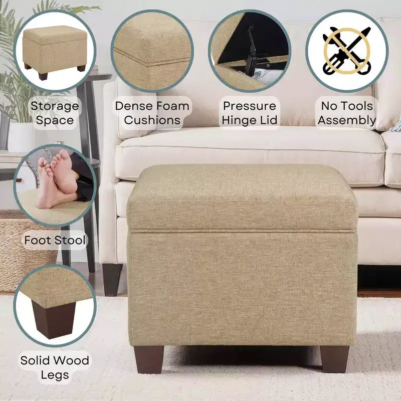 Pouf de rangement Madison Breighton Home