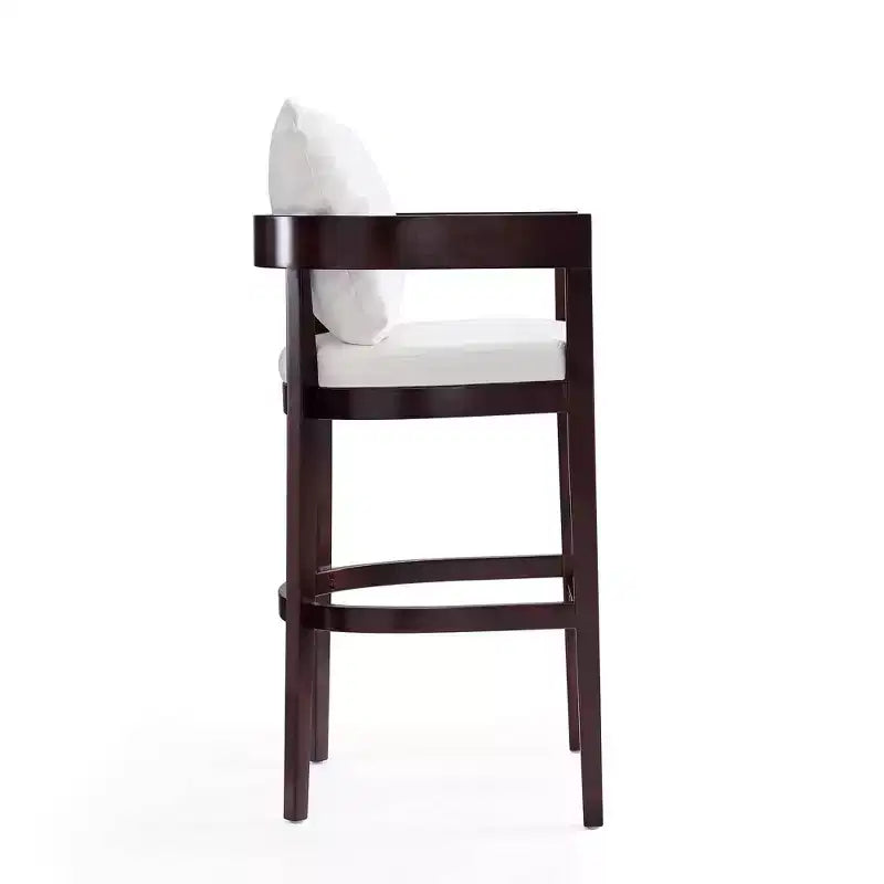 Set of 3 Ritz Upholstered Beech Wood Barstools - Manhattan Comfort