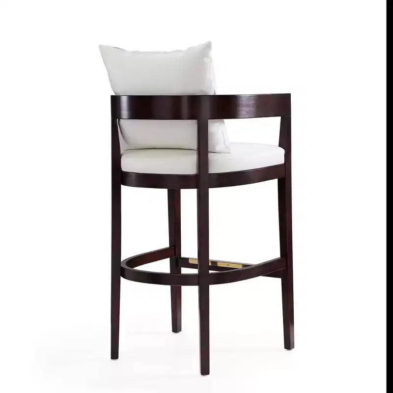 Set of 3 Ritz Upholstered Beech Wood Barstools - Manhattan Comfort