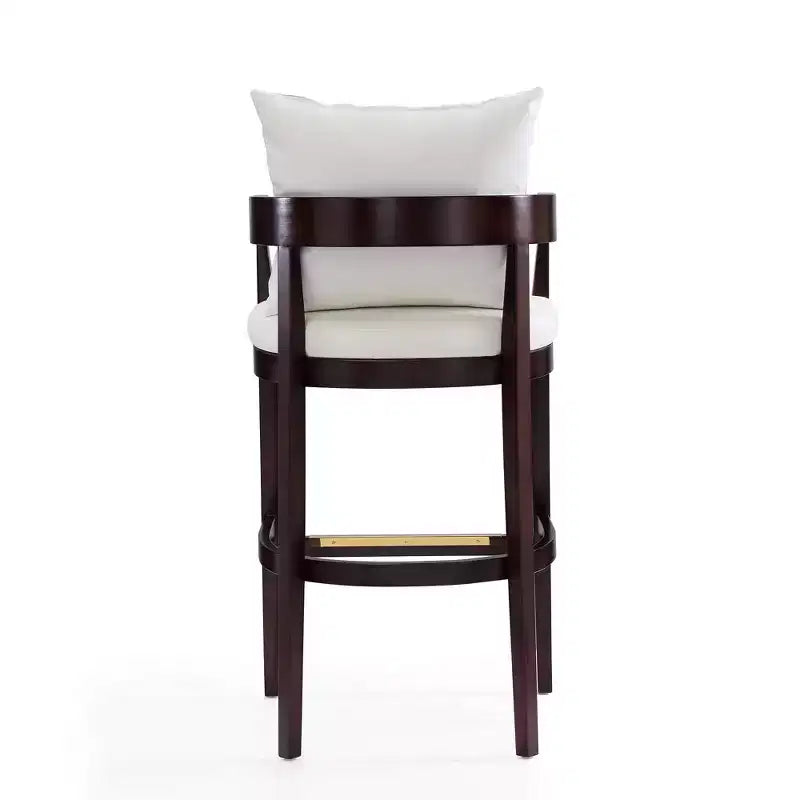 Set of 3 Ritz Upholstered Beech Wood Barstools - Manhattan Comfort