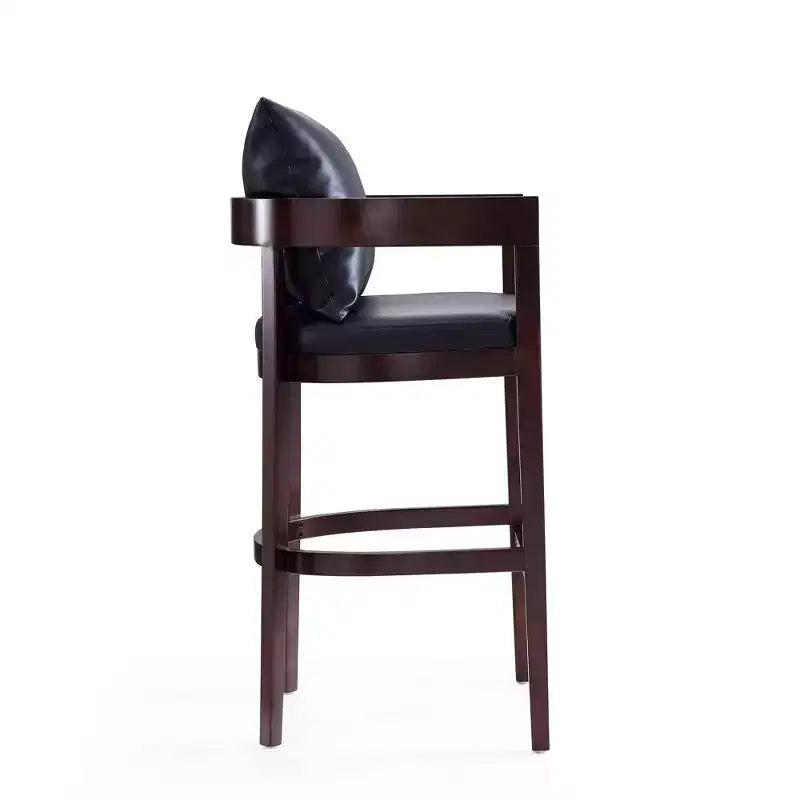 Set of 3 Ritz Upholstered Beech Wood Barstools - Manhattan Comfort