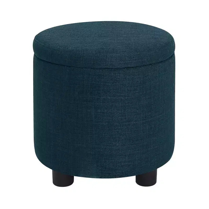 Breighton Home Designs4Comfort Pouf de rangement rond avec couvercle/plateau réversible