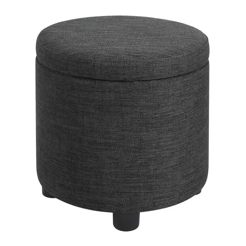 Breighton Home Designs4Comfort Pouf de rangement rond avec couvercle/plateau réversible