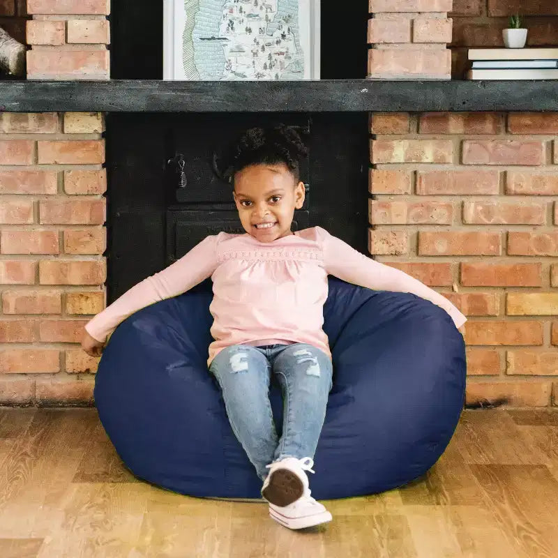 Big Joe Classic Bean Bag Chair, Durable Polyester Nylon Blend, Kids