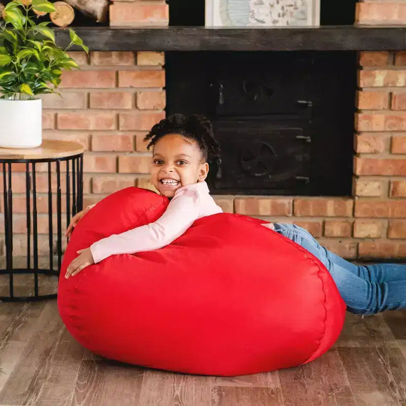 Big Joe Classic Bean Bag Chair, Durable Polyester Nylon Blend, Kids