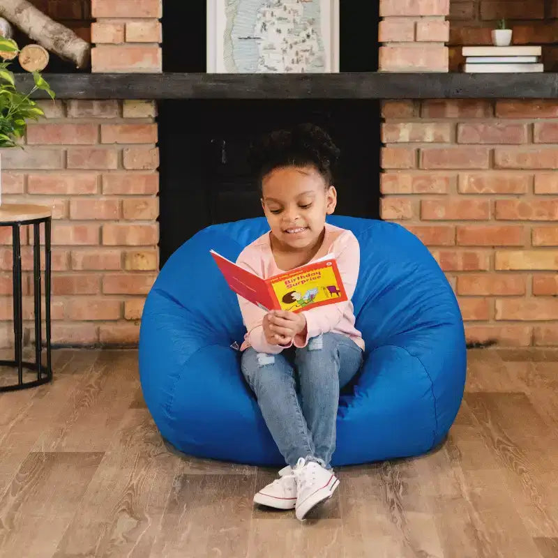 Big Joe Classic Bean Bag Chair, Durable Polyester Nylon Blend, Kids