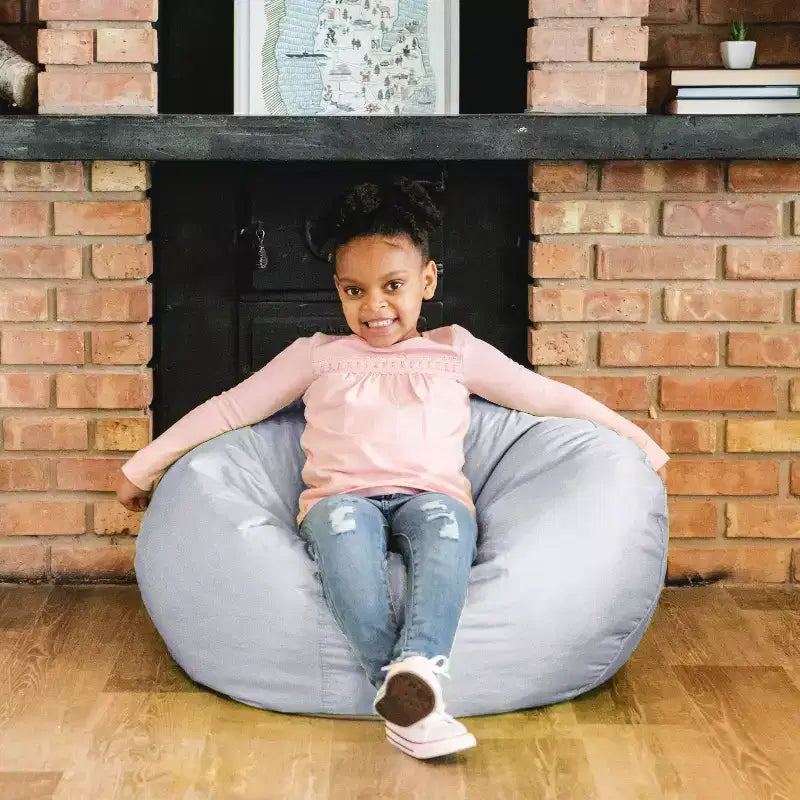 Big Joe Classic Bean Bag Chair, Durable Polyester Nylon Blend, Kids