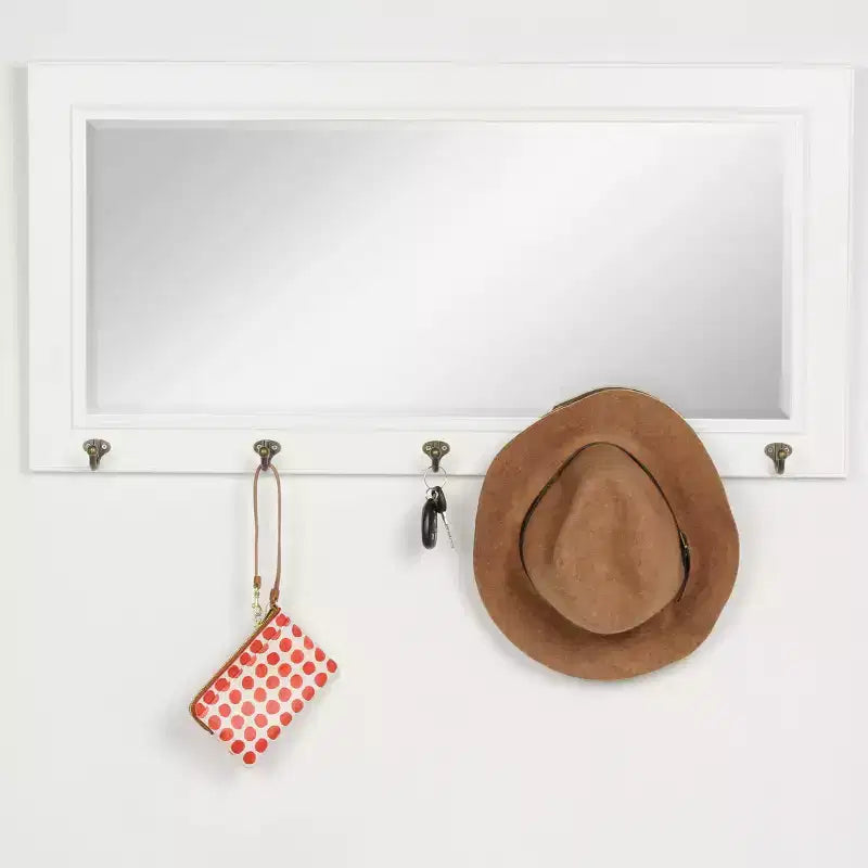 36 x 18 Pub Mirror with Metal Hooks - DesignOvation