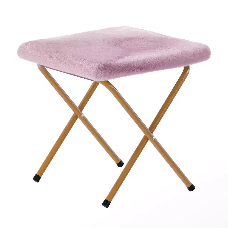 Fauteuil lune pliant en fausse fourrure Flash Furniture Gwen 38 Oversize avec pouf pliant pour dortoir et chambre à coucher