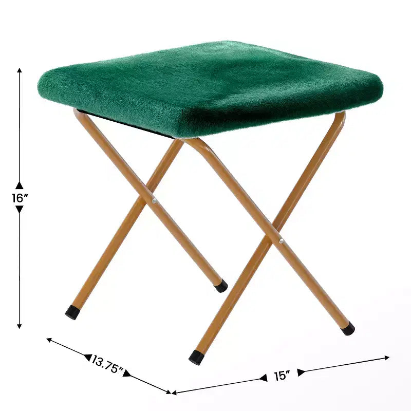Fauteuil lune pliant en fausse fourrure Flash Furniture Gwen 38 Oversize avec pouf pliant pour dortoir et chambre à coucher