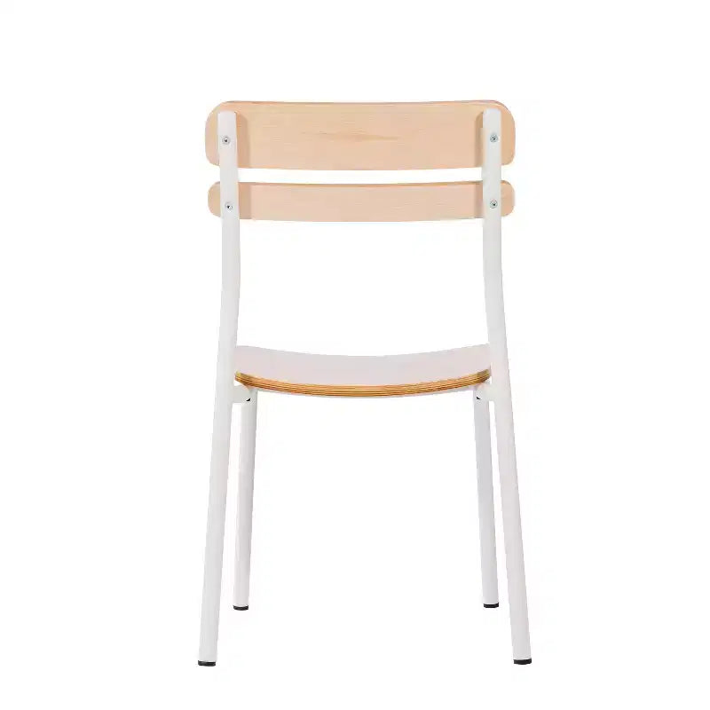 Lot de 2 chaises de salle à manger Flash Furniture Cyprus de qualité commerciale en bois massif avec structure en métal et finition antique
