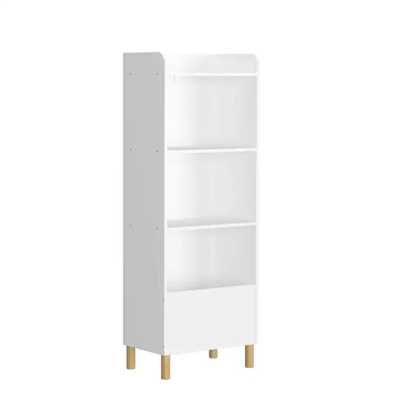 Étagère à Livres pour Enfants, Bibliothèque pour Enfants à 4 Niveaux, Organisateur de Rangement de Jouets pour Enfants, Étagères à Livres pour Chambre d'Enfant, Salle de Jeux, Crèche