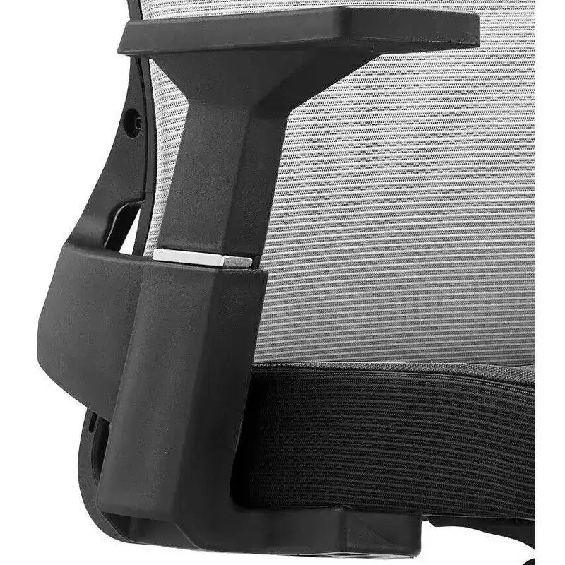 Chaise de bureau ergonomique en maille LeisureMod Brio – Soutien lombaire respirant – Chaise de bureau pivotante et inclinable réglable