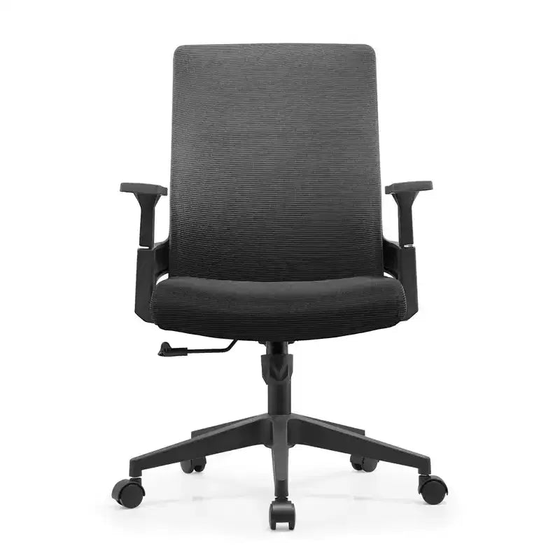 Chaise de bureau ergonomique en maille LeisureMod Brio – Soutien lombaire respirant – Chaise de bureau pivotante et inclinable réglable