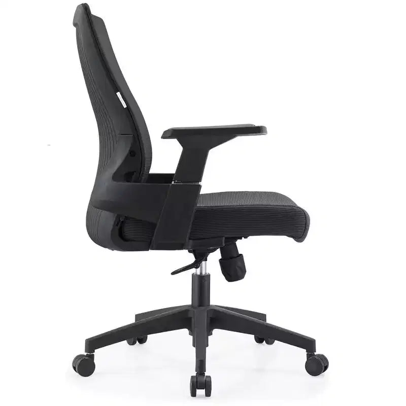 Chaise de bureau ergonomique en maille LeisureMod Brio – Soutien lombaire respirant – Chaise de bureau pivotante et inclinable réglable