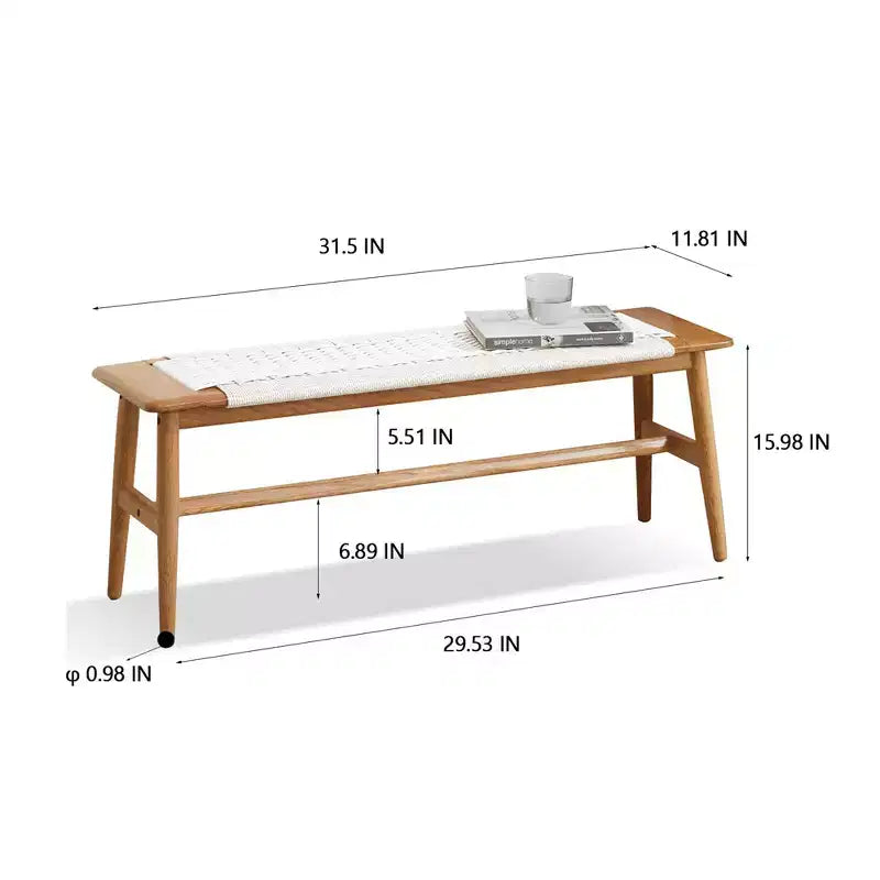 Wooden Dining Bench Table, Bed Bench Dining Room Entryway Bench Indoor Bench For Hallway Living Room Kitchen Entryway Balcony Bedroom