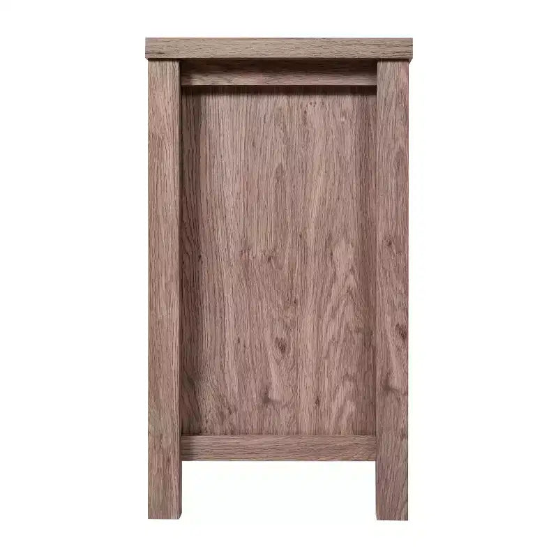Merrick Lane Two-Drawer Engineered Wood Buffet Sideboard Cabinet with Open Shelf, Two Tempered Glass Cabinet Doors for Dining Room/Kitchen