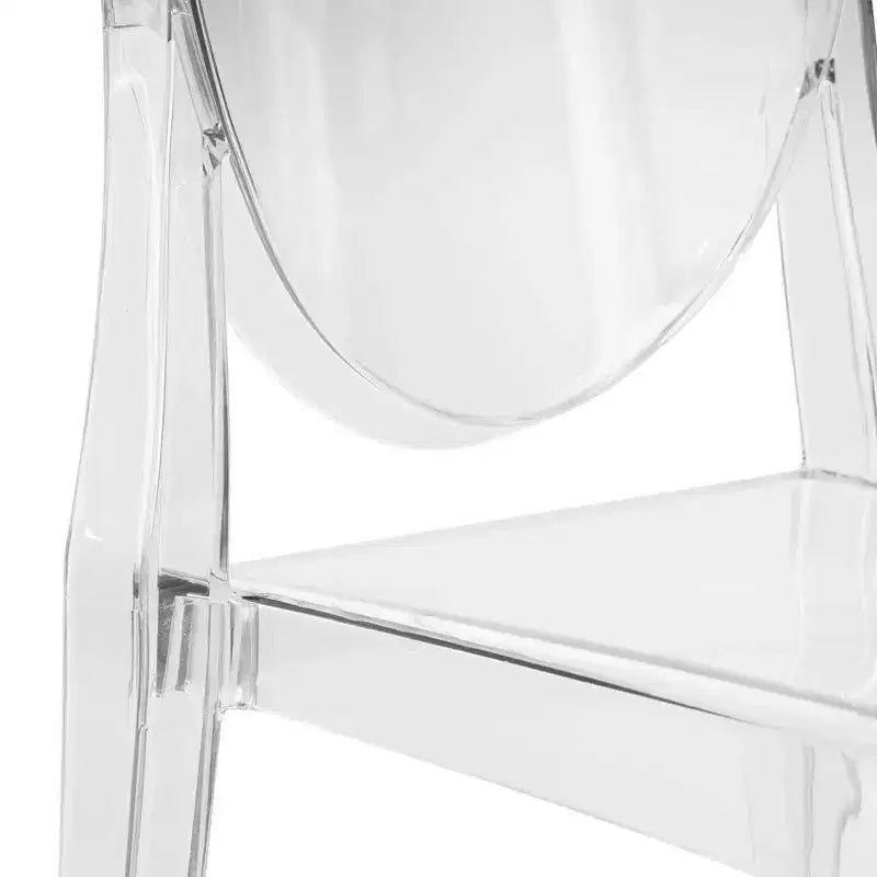 LeisureMod Marion Chaise moderne en acrylique, chaise fantôme du milieu du siècle avec assise moulée, idéale pour la salle à manger, la cuisine, le bureau, le salon, le café ou l'espace de travail