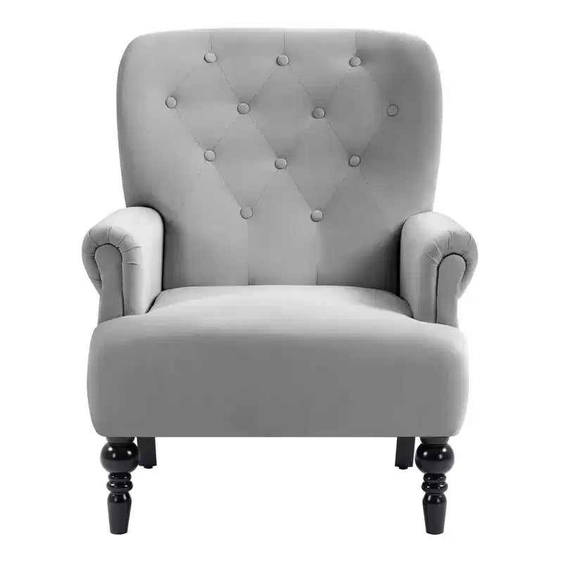 Hyleory 31'' Wide Velvet Wingback Chair