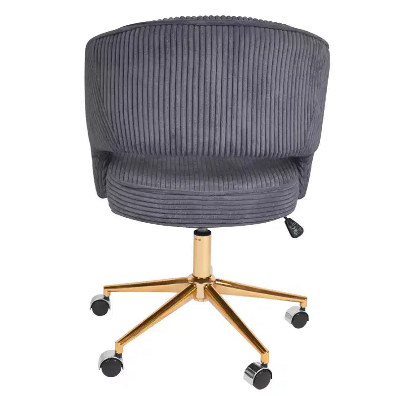 Hyleory Corduroy adjustable movable Task Office Chair