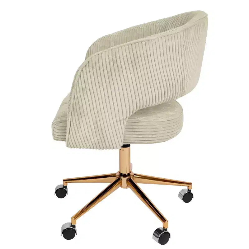 Hyleory Corduroy adjustable movable Task Office Chair