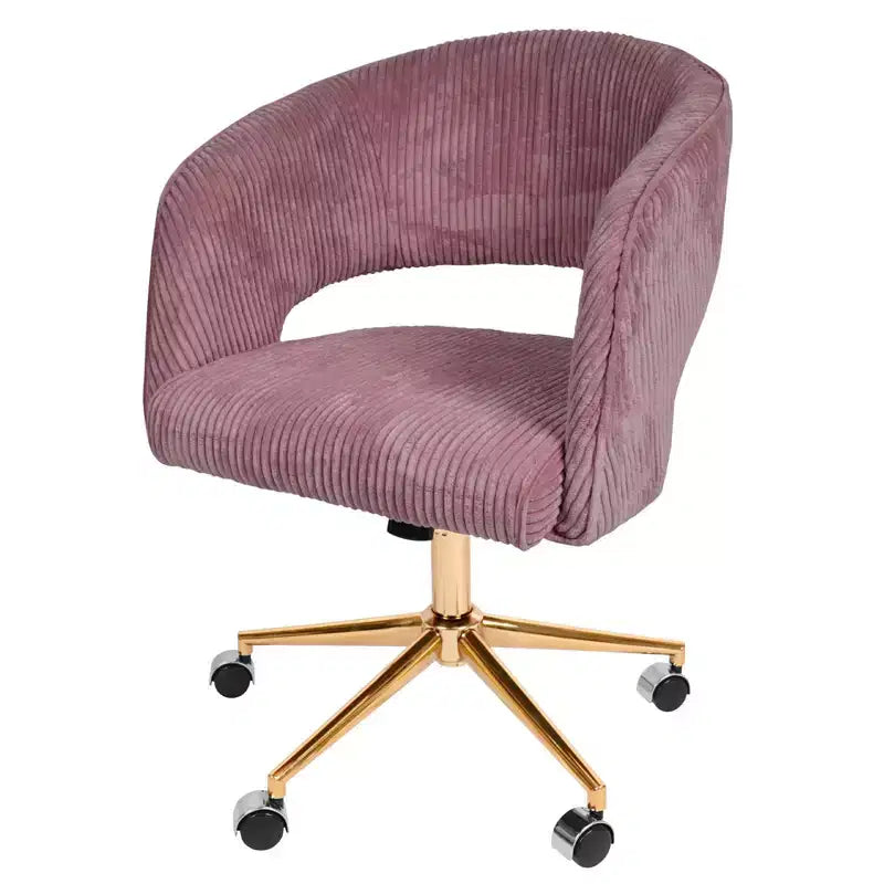 Hyleory Corduroy adjustable movable Task Office Chair