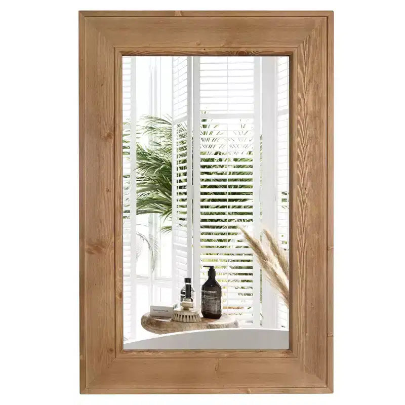 Miroir en bois lavé naturel WallBeyond