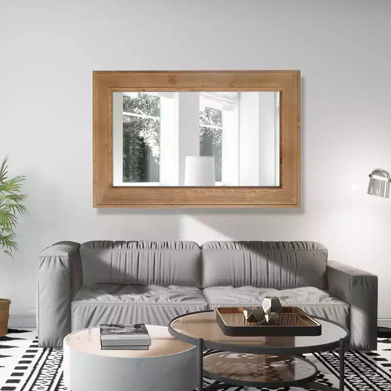Miroir en bois lavé naturel WallBeyond