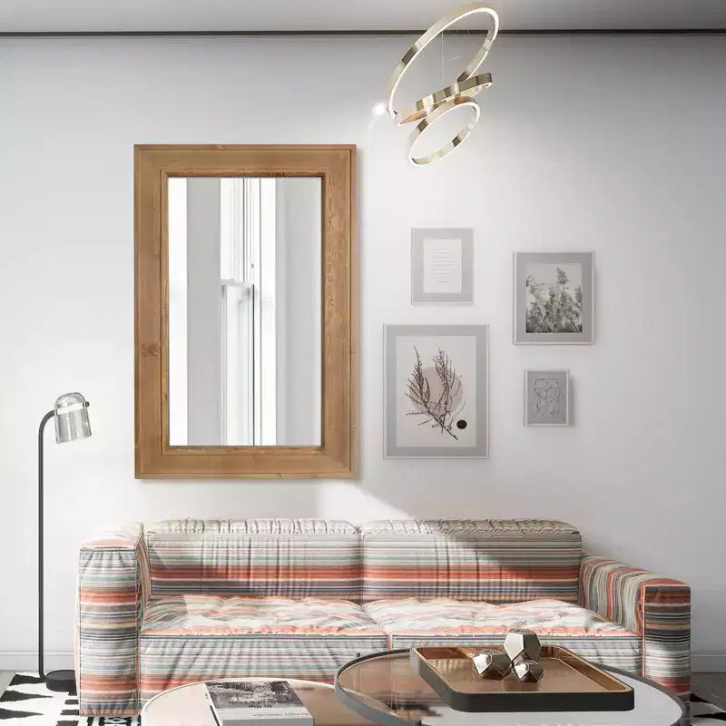 Miroir en bois lavé naturel WallBeyond