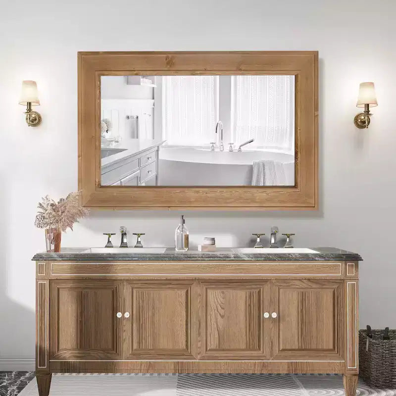 Miroir en bois lavé naturel WallBeyond