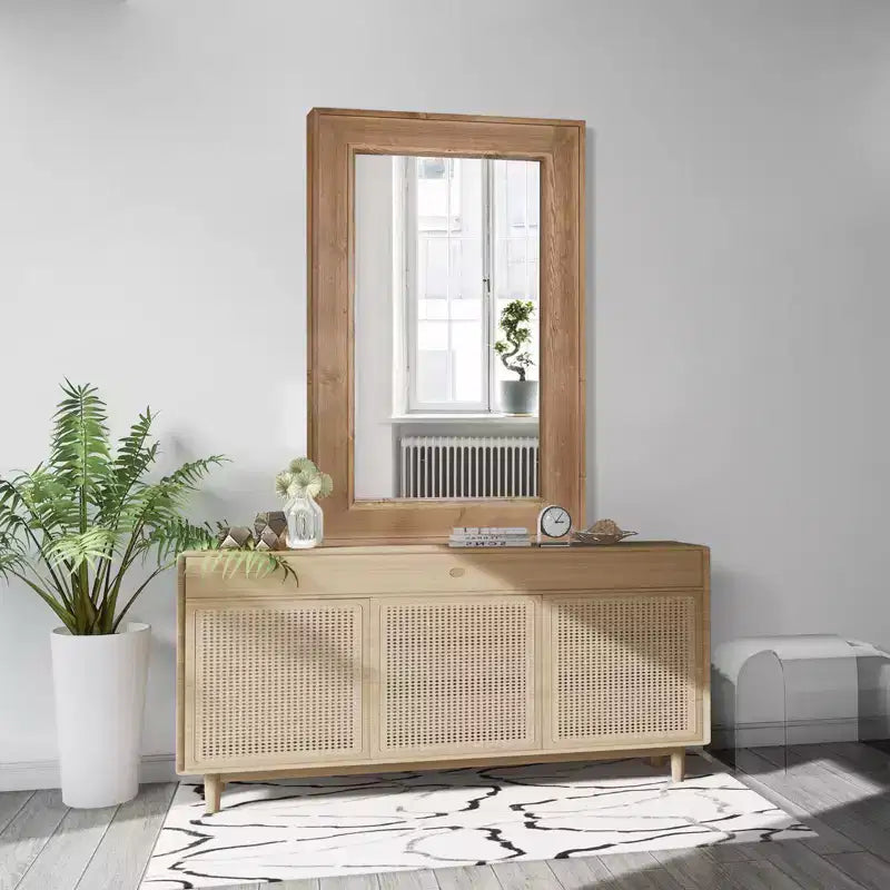 Miroir en bois lavé naturel WallBeyond