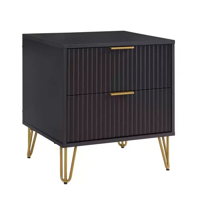 Manhattan Comfort Dumbo 3pc 5 Drawer Dresser, 6 Drawer Dresser and Nightstand Set
