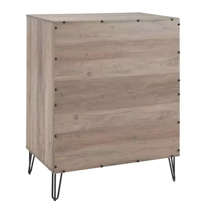 Manhattan Comfort Dumbo 3pc 5 Drawer Dresser, 6 Drawer Dresser and Nightstand Set