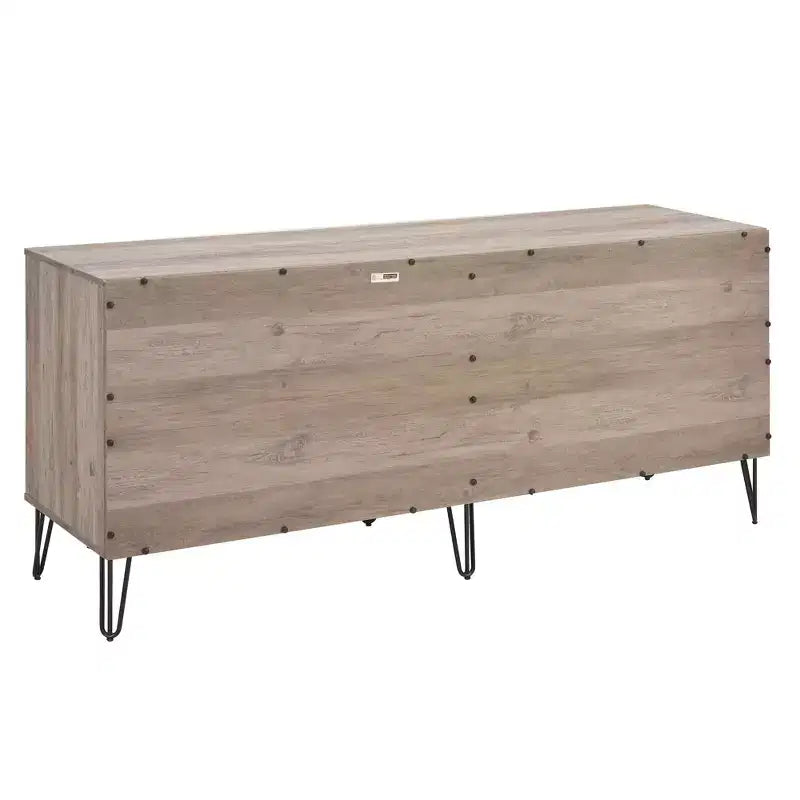 Manhattan Comfort Dumbo 3pc 5 Drawer Dresser, 6 Drawer Dresser and Nightstand Set