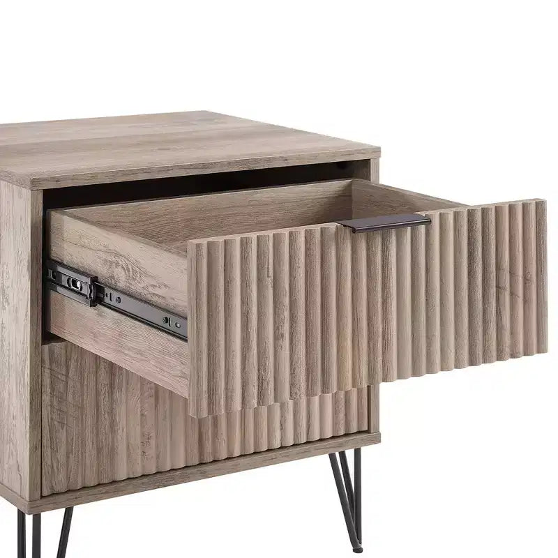 Manhattan Comfort Dumbo 3pc 5 Drawer Dresser, 6 Drawer Dresser and Nightstand Set