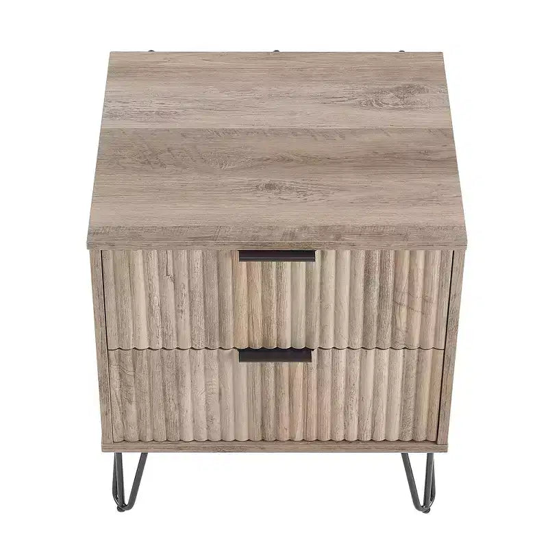 Manhattan Comfort Dumbo 3pc 5 Drawer Dresser, 6 Drawer Dresser and Nightstand Set