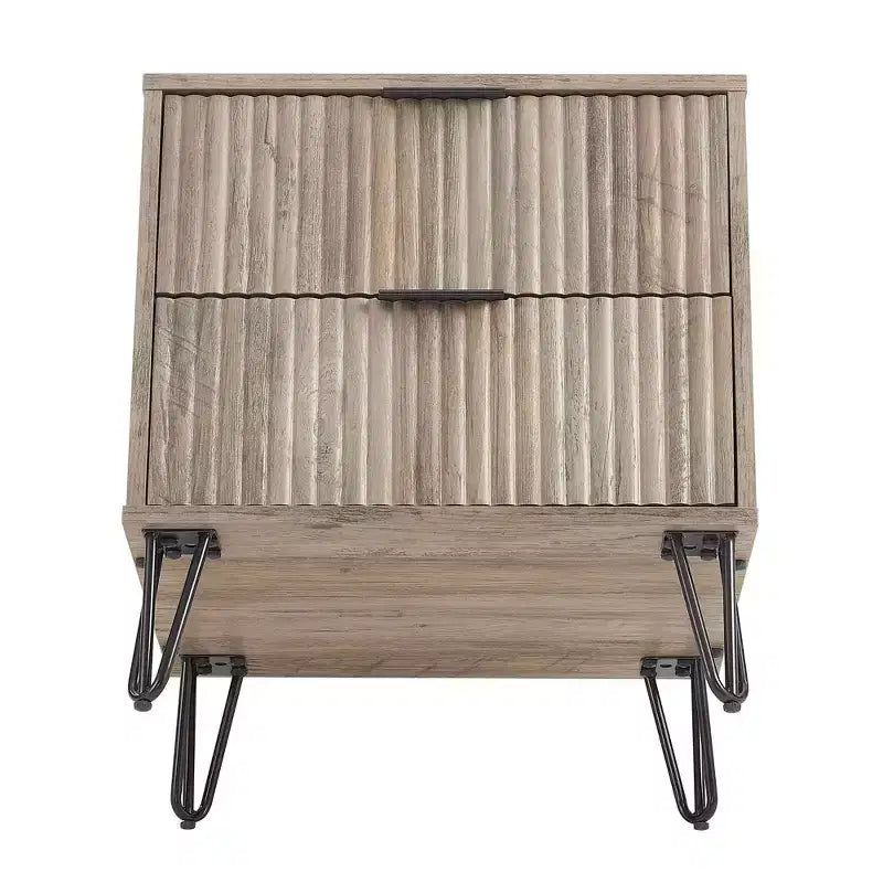 Manhattan Comfort Dumbo 3pc 5 Drawer Dresser, 6 Drawer Dresser and Nightstand Set