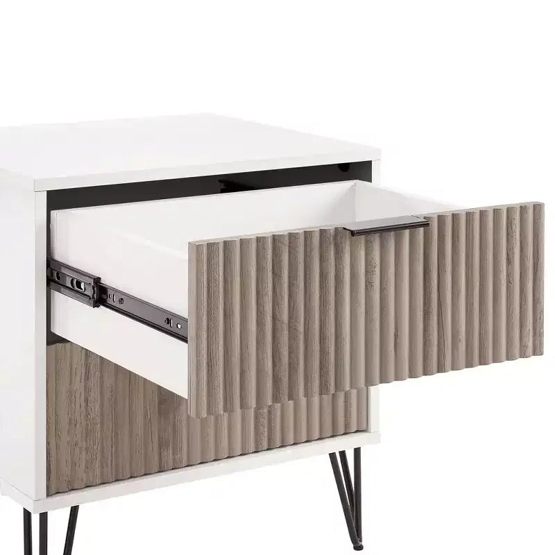 Manhattan Comfort Dumbo 3pc 5 Drawer Dresser, 6 Drawer Dresser and Nightstand Set