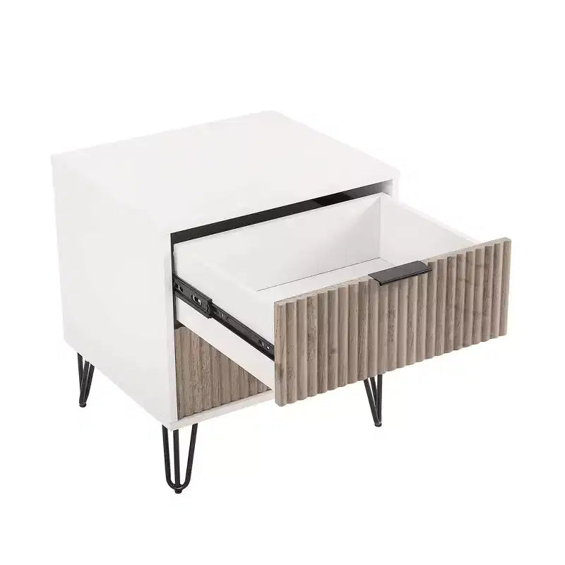 Manhattan Comfort Dumbo 3pc 5 Drawer Dresser, 6 Drawer Dresser and Nightstand Set