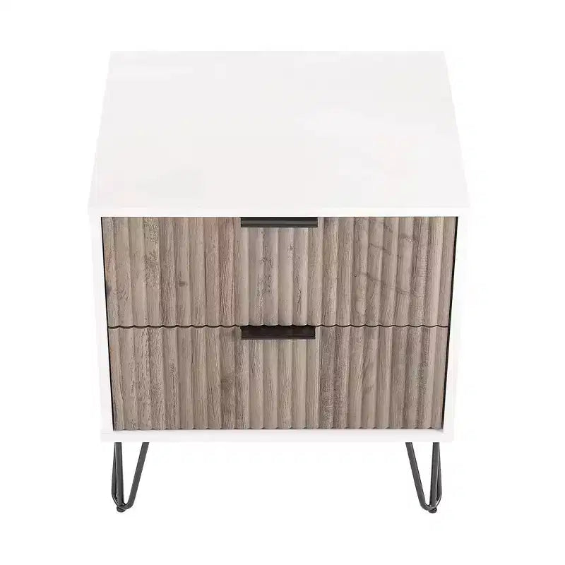 Manhattan Comfort Dumbo 3pc 5 Drawer Dresser, 6 Drawer Dresser and Nightstand Set