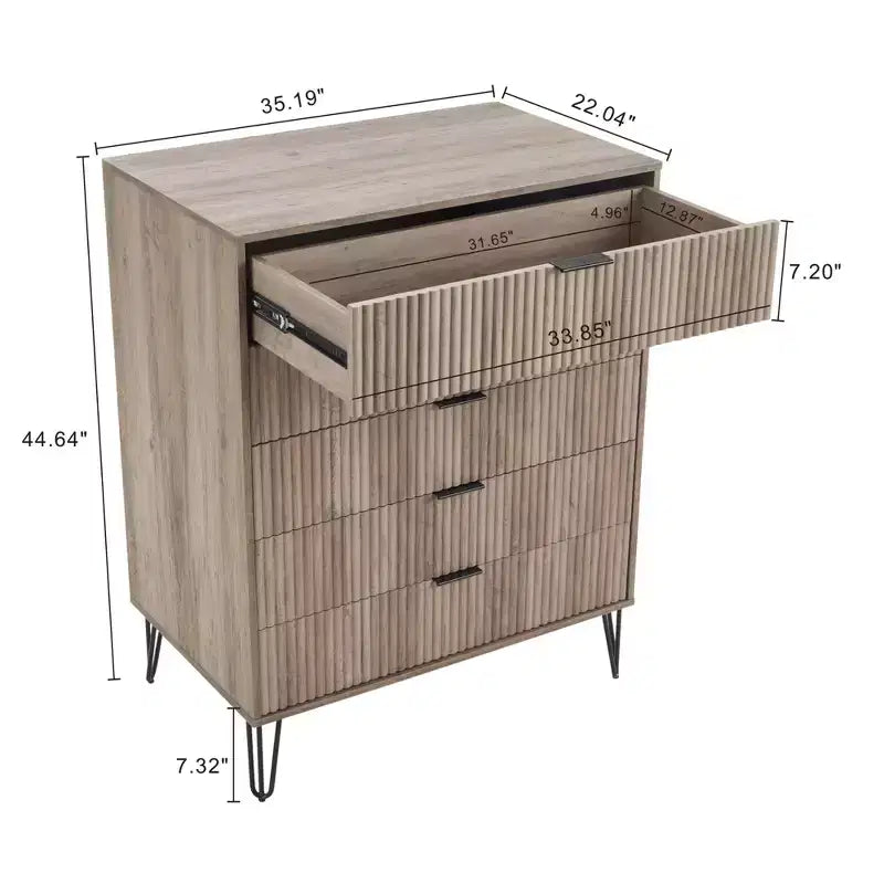 Manhattan Comfort Dumbo 5 Drawer Dresser